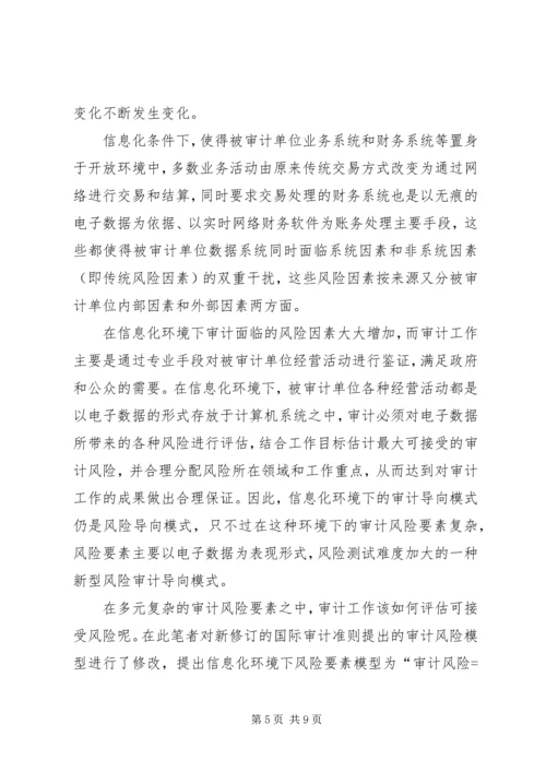 信息化环境下审计导向模式探析.docx