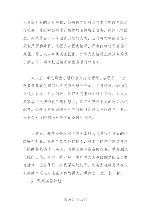 最新办公楼消防应急预案范文.docx