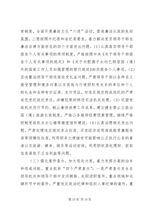 在市纪委全体会议上的工作报告.docx