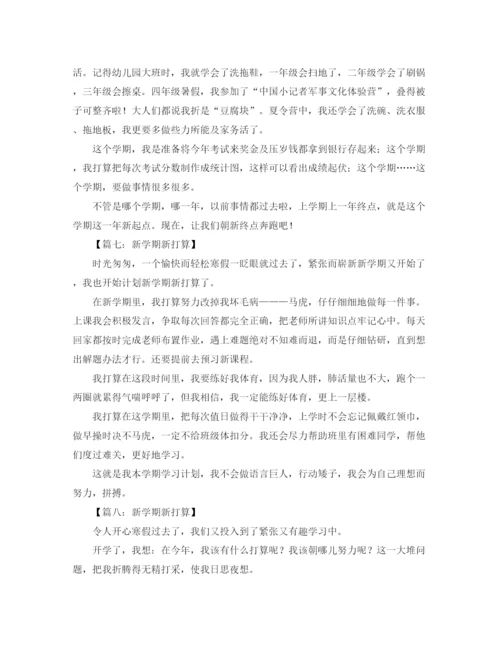 精编之新学期学习计划发言稿范文.docx