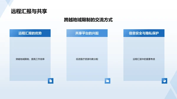 蓝色医生工作汇报PPT模板