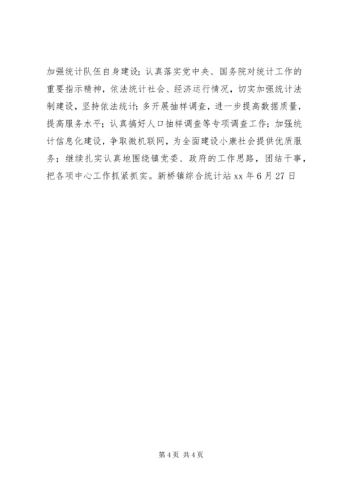 统计站XX上半年工作总结及下半年工作计划.docx