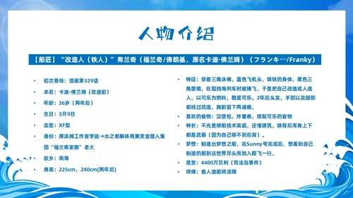 蓝色卡通风海贼王节日庆典中国航海日