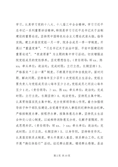 人民法院党组党的群众路线教育实践活动整改方案.docx