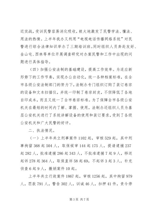 法制办公室XX年上半年工作总结暨下半年工作安排 (2).docx