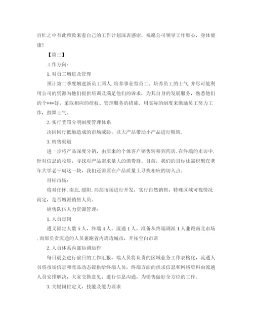 精编之销售主管月工作计划范文.docx