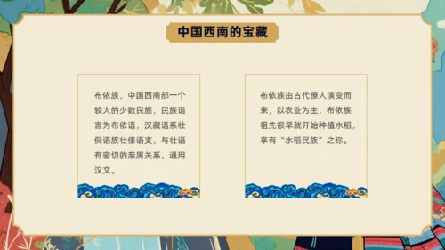 走进布依族文化介绍通用PPT模板