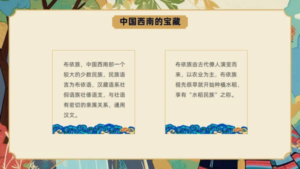 走进布依族文化介绍通用PPT模板