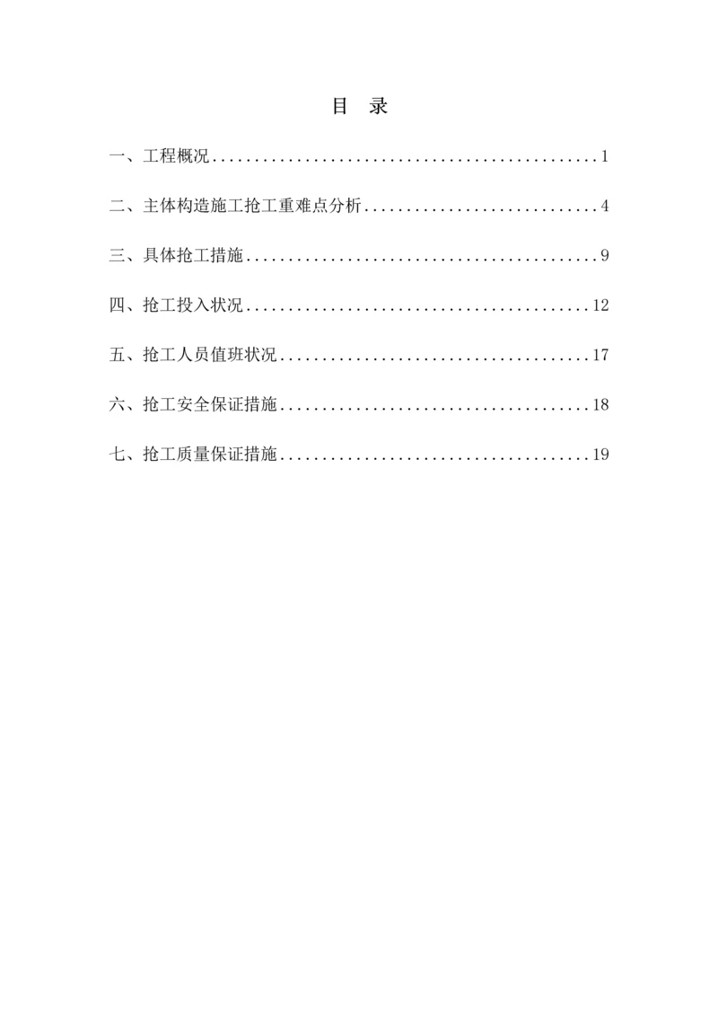 建设关键工程抢工专题方案.docx