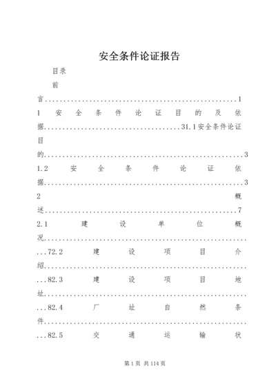 安全条件论证报告.docx