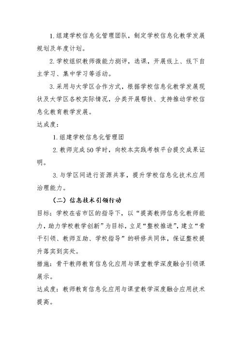 龙潭杨木实验学校教师信息技术应用能力提升工程2.0整校推进发展规划