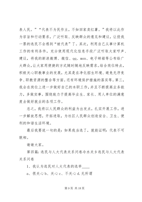人大代表应当怎样代表选民意志精编.docx
