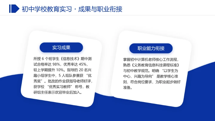 蓝色商务风软件工程专业大学生职业生涯规划发展展示PPT模版