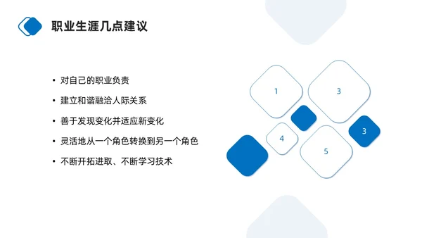 蓝色商务简约护士职业生涯规划PPT模板职业规划