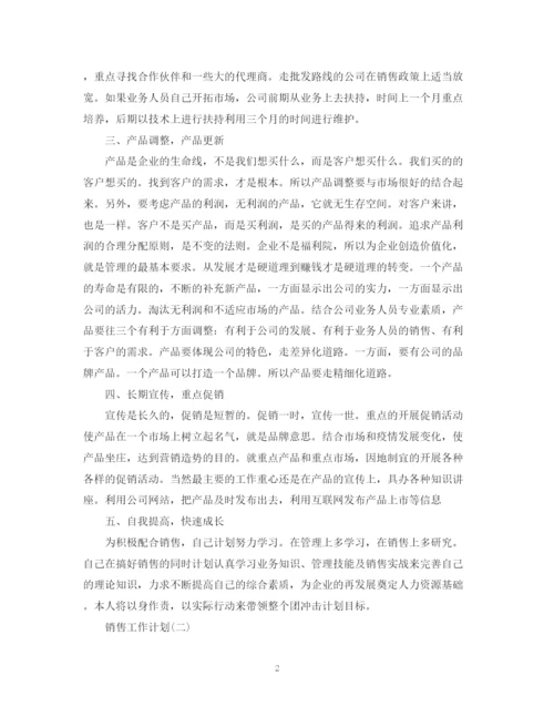 精编之年销售公司的工作计划范文5篇.docx
