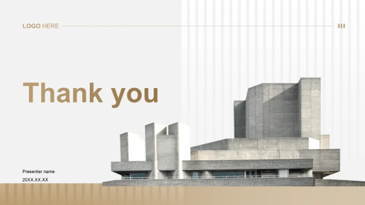 灰色商务风建筑公司品牌形象展示PPT主题