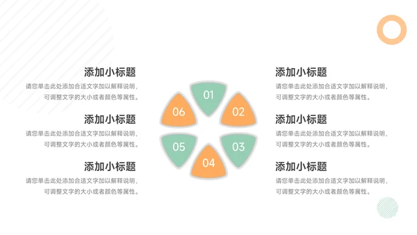 橙绿简洁人力资源工作总结PPT模板