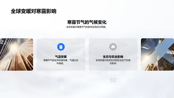 寒露气候变化研究报告PPT模板