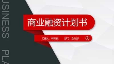 微立体2019商业计划书项目融资PPT模板