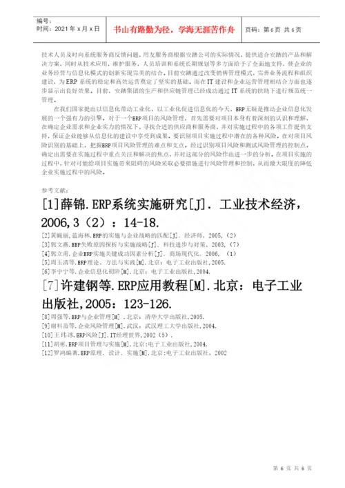 2ERP风险管理论文正文GAI.docx