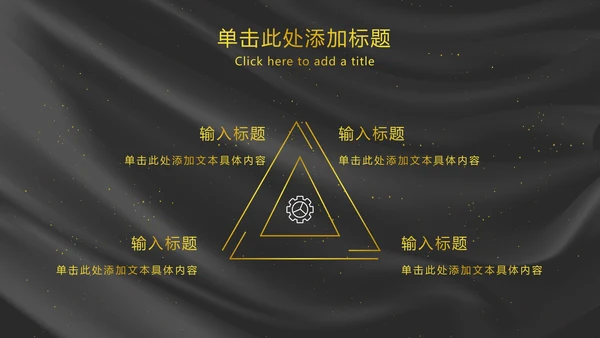 黑金商务风年终汇报PPT模板