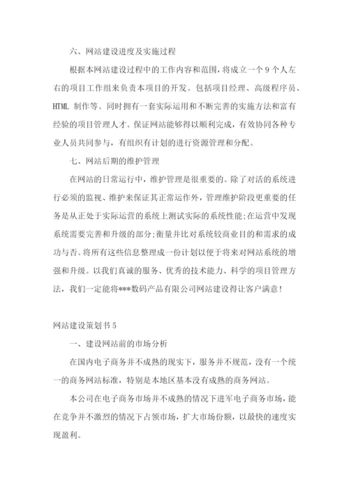 网站建设策划书15篇.docx