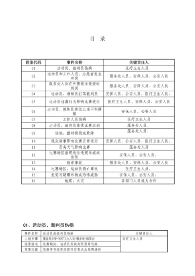 体育赛事应急专题预案.docx
