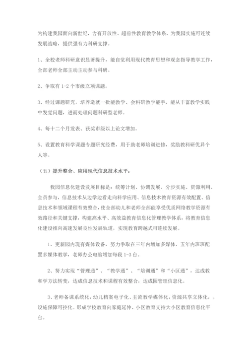 幼儿园五年发展综合规划.docx