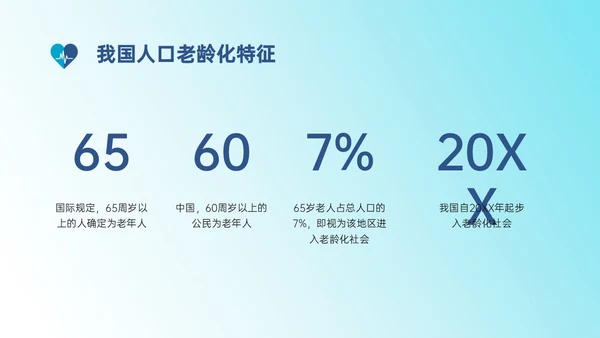 蓝色渐变实拍老年患者护理培训PPT模板护理安全管理