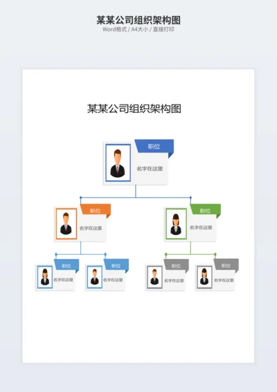 某某公司组织架构图
