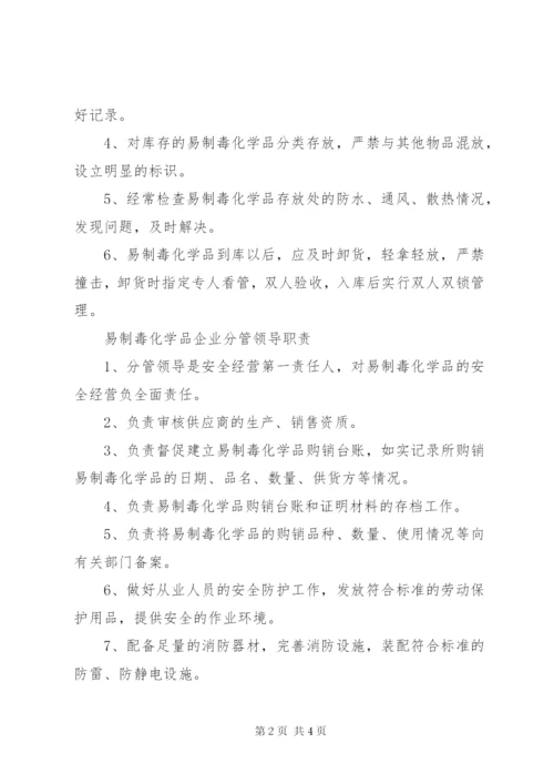 易制毒化学品仓储人员职责.docx