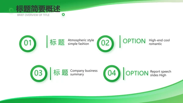 绿色医疗医药代表工作汇报动态PPT