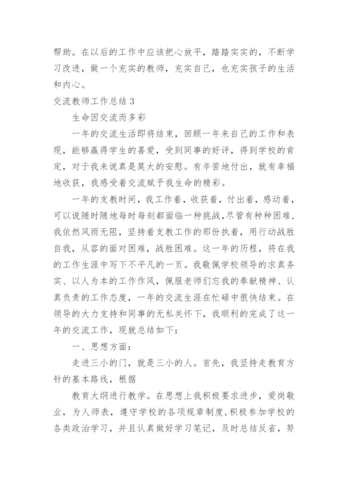 交流教师工作总结.docx