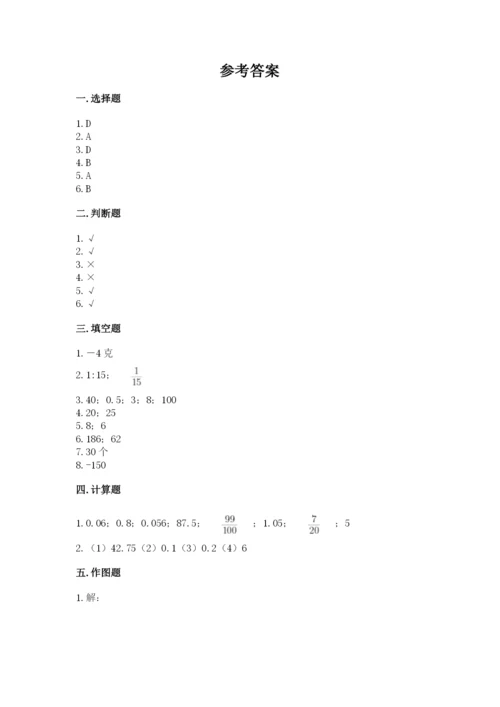 巍山彝族回族自治县六年级下册数学期末测试卷加精品答案.docx