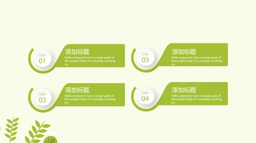 绿色小清新春季护肤宣传动态PPT