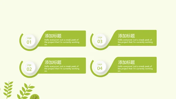 绿色小清新春季护肤宣传动态PPT