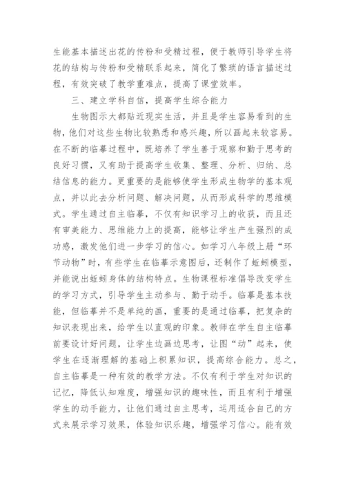 自主临摹在生物教学中的应用论文.docx