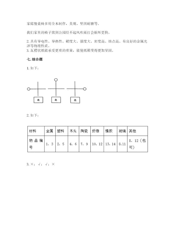 教科版科学二年级上册《期末测试卷》【中心小学】.docx