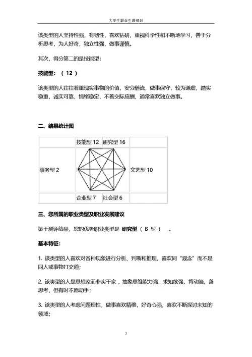 大学生职业规划书