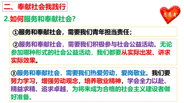 第七课 积极奉献社会复习课件 （20张PPT）
