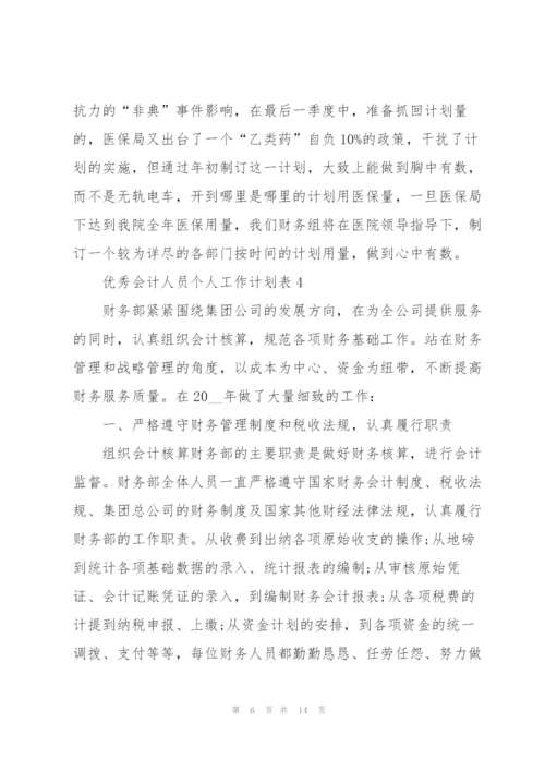 优秀会计人员个人工作计划表.docx