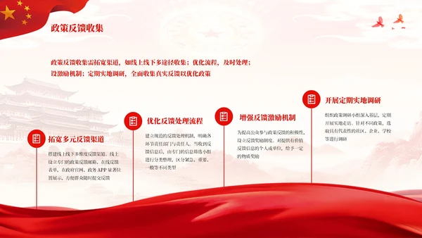 红色简约风新征程奋进新篇章PPT模板