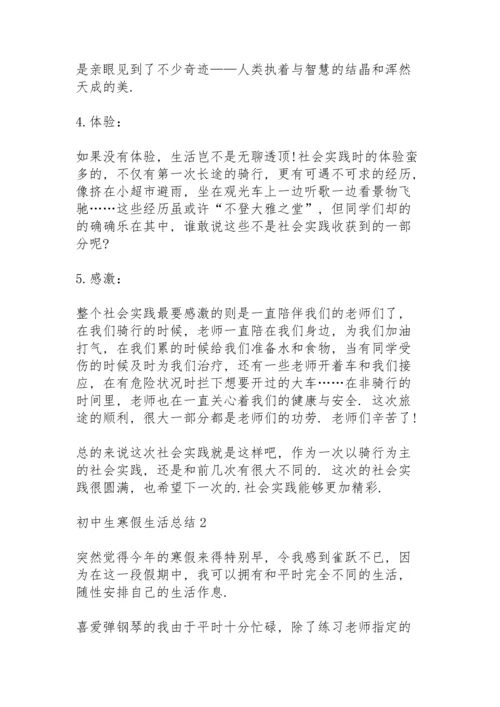 初中生寒假生活总结10篇.docx