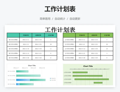 工作计划表