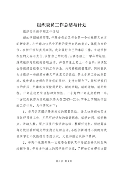 组织委员工作总结与计划 (4).docx