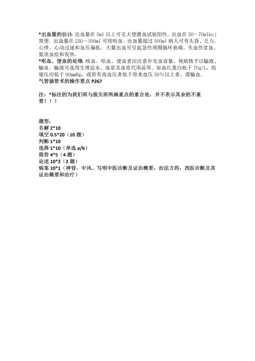 中医急诊学的重点整理.docx