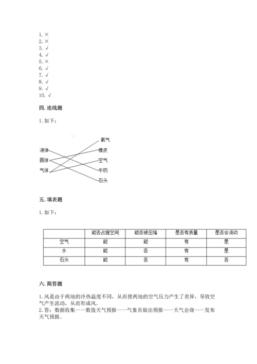 教科版三年级上册科学《期末测试卷》精品（名师系列）.docx