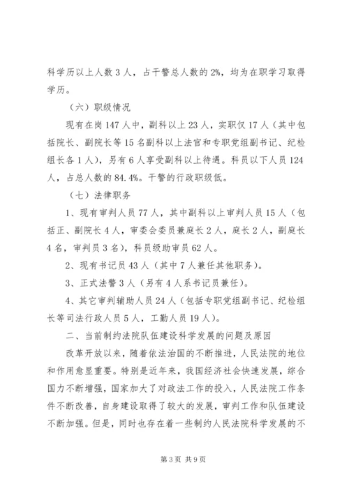 县法院队伍建设调研报告.docx