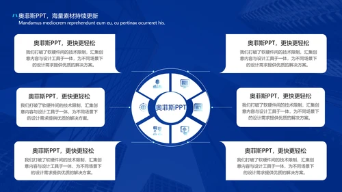 商务风年度工作计划蓝白PPT