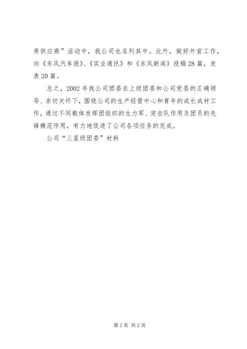 公司“三星级团委”材料 (2).docx